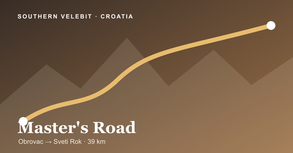 Master's Road route illustration